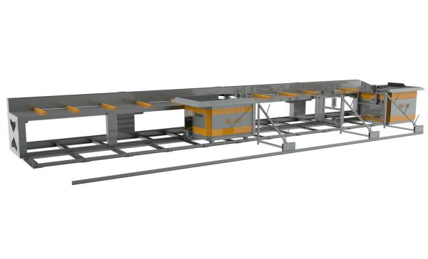 Quality 11m Horizontal Automatic Rebar Bending Machine Double Head for sale