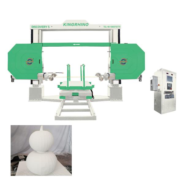 Quality 11000watts Trolley Size 5 Axis CNC Marble Wire Cutting Machine 1400x2000mm for sale