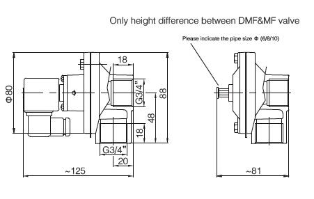 BFEC DMF-Z-20 Pulse Jet Valves 3/4" DN20 DMF Type Pneumatic Pulse Valve