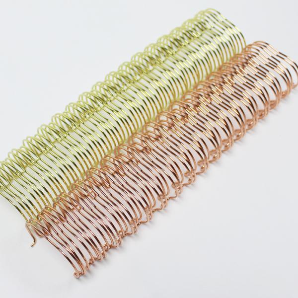 Quality Wholesale 1/4''-1 1/2'' Wire O Binding Spiral Twin Spiral Wire Double Loop Wire Coil for sale