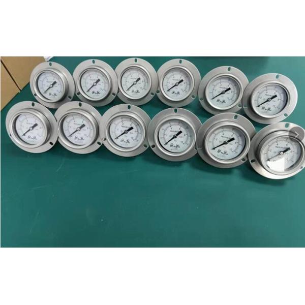 10Mpa 63mm Liquid Oil Pressure Gauge Stainless Steel Pointer