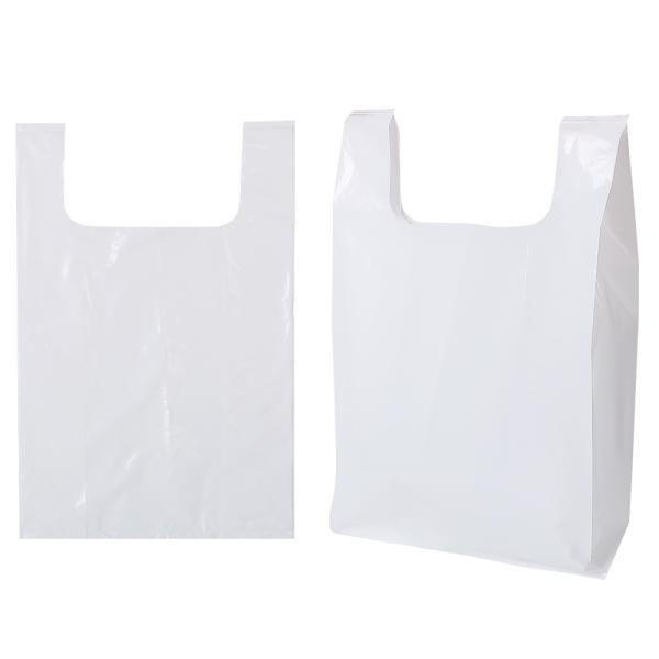 Industrial Shopping HDPE T-Shirt Bag with Biodegradable Smiling Face and Heat Seal Handle