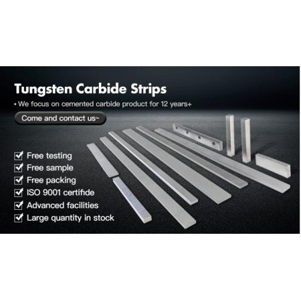 China Zhuzhou Factory Good K10 K20 Tungsten Carbide Sheet Tungsten Carbide Strip Blanks Tungsten Carbide Blade