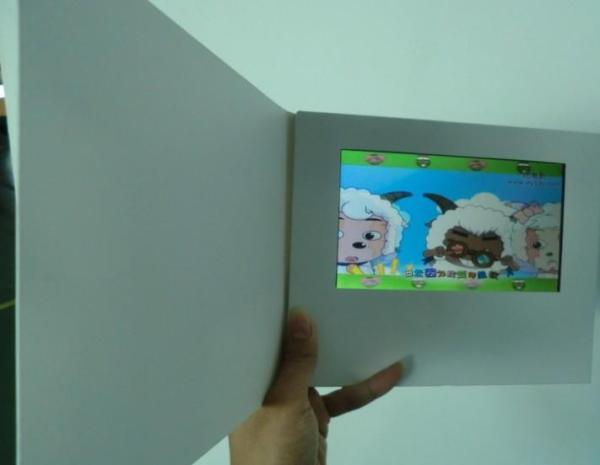 Quality Smart Button Custom Video Brochure AVI / Mp4 Format , LCD Video Business Cards for sale