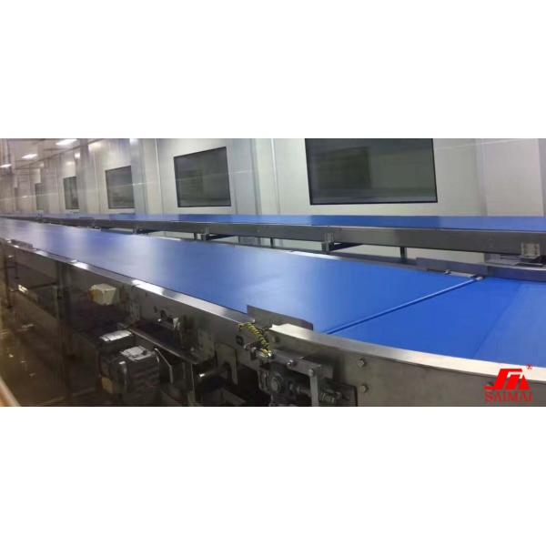 90 Degree Curved Conveyor 1000kg/H Automatic Cake Production Line