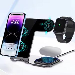 Convenient Personalized Electronic Gifts Magsafe 3 In 1 Charger For Apple Watch