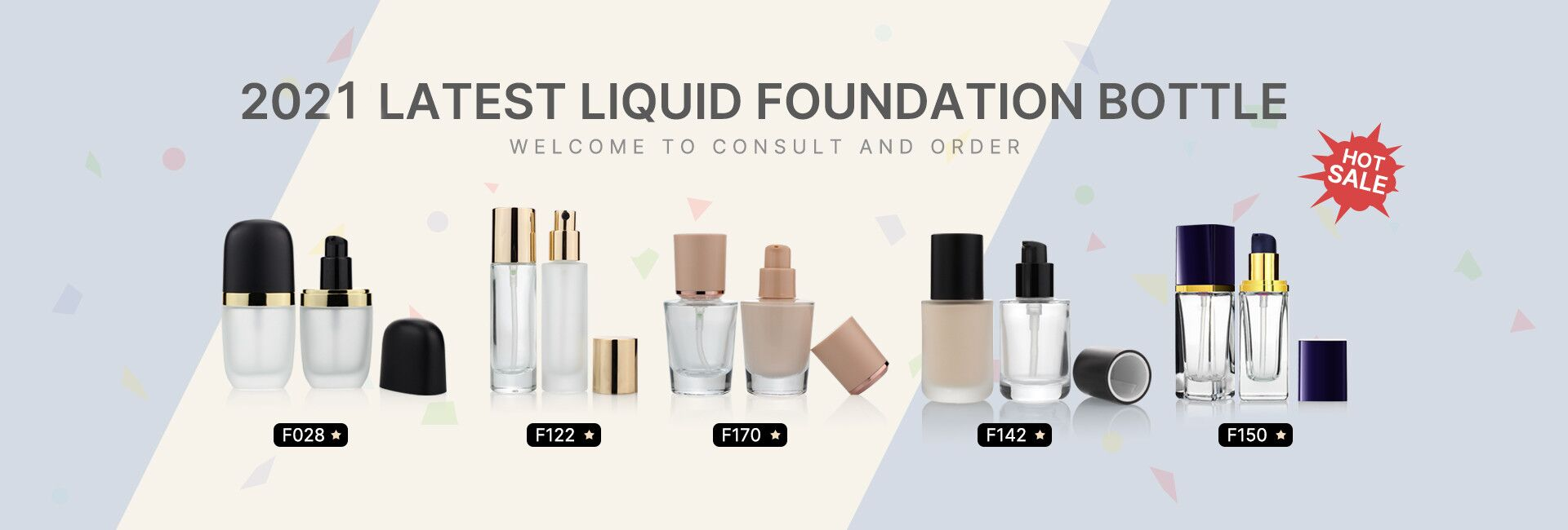 Custom Empty Foundation Bottle 30ml For Makeup Packaging With Black Cap And Pump