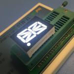Pure Green 0.8" 16 Segment Alphanumeric Display High Luminous Intensity Fit