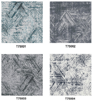 Custom Triangle Printed Carpet Tiles For Home Offices 20" X 20"