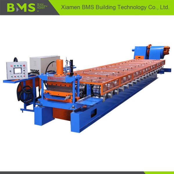 Quality 12-15m/Min Klip Lok Roof Panel Roll Forming Machine Touching Screen Control for sale
