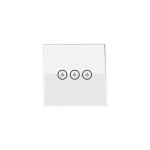 3gang EU Smart Glass Wall WIFI Remote Control Switch IOS / Android Application