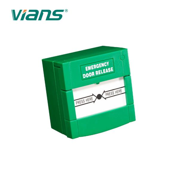 Glass Resettable Emergency Door Release Button Urgent Switch With Cover