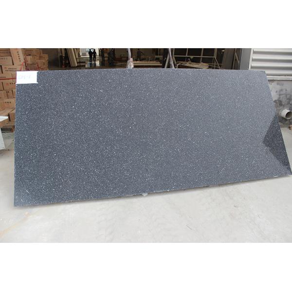 Sparkle Black Galaxy Artificial Quartz Stone Countertops Slab Wall Floor Tiles