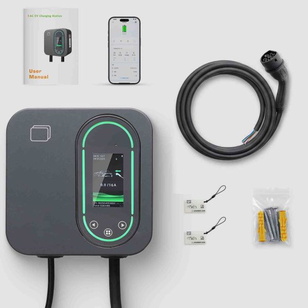 Home Charging Wallbox Station 7kW EV Charger with WIFI APP Bluetooth
