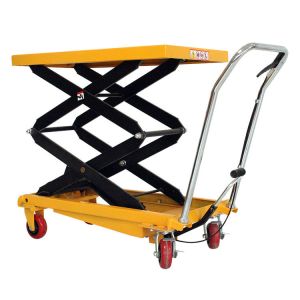 China Hydraulic Lift Cart 300KG 800KG Hydraulic Scissor Lift Trolley on sale