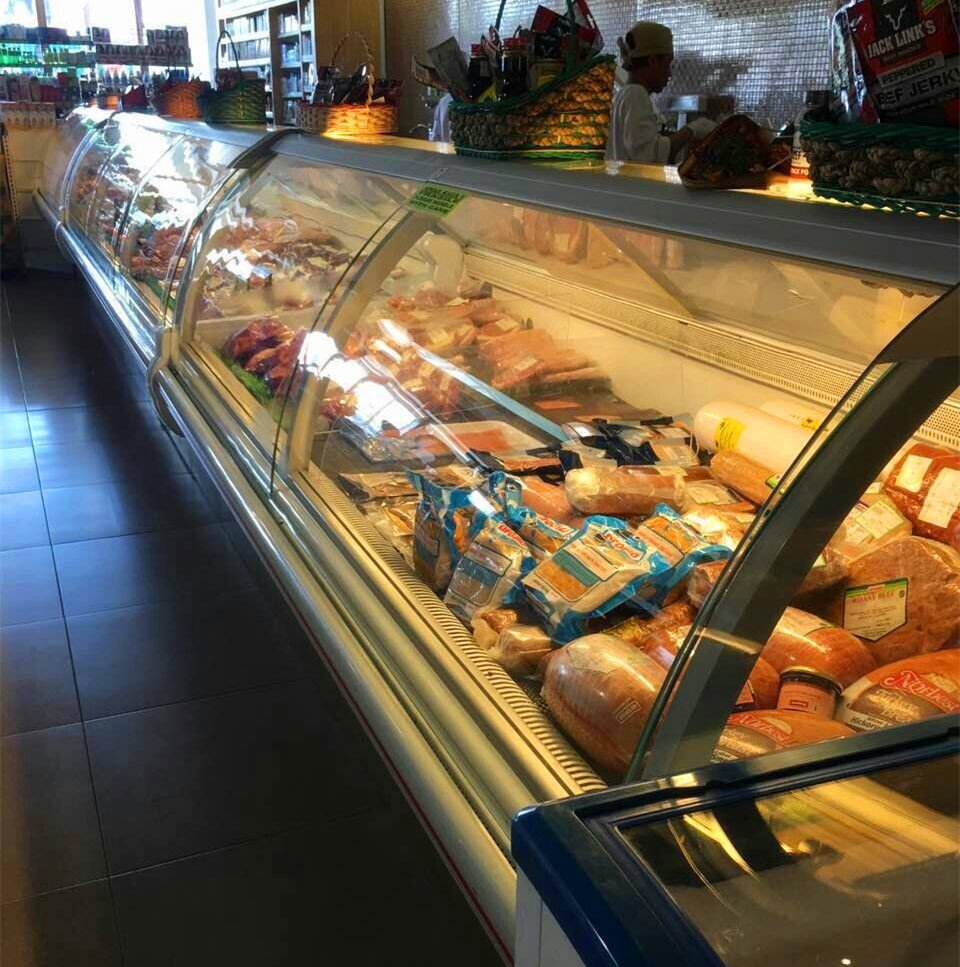 Danfoss Compressor Deli Display Refrigerator / Meat Counter Display Fridge