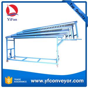 China Robust Extendible Gravity Roller Conveyor for Unloading Container,Vehicles of All Sizes on sale