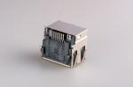 PBT Material SMD Rj45 Transformer Pcb Mount / Amp Modular Connectors Jacks