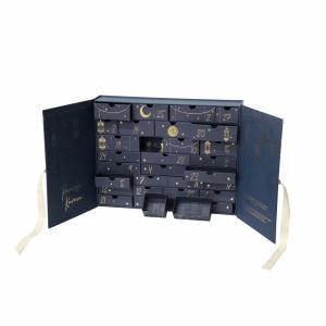 Beauty Advent Calendar Gift Card Box 30 Drawers With Ribbon