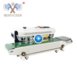 0.6Mpa Continuous Automatic Sealing Machine , 2.2KW Horizontal Bag Sealer