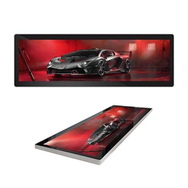 Quality 23.6inch Capacitive Touch Screen Stretched Bar LCD Display 923*258.5mm Ethernet Wifi Panel for sale