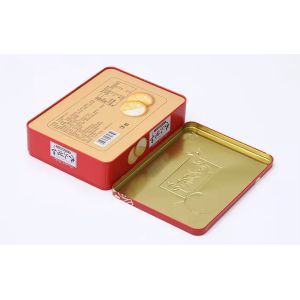 Medium Rectangular Candy Sweet Mooncake Cookie Tin Cans