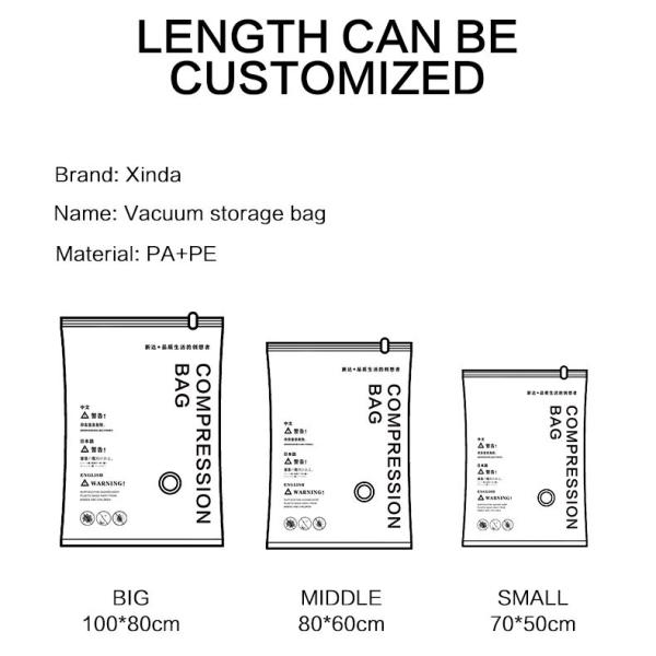 Bedding 40x60cm Space Saver Vacuum Storage Bags Waterproof