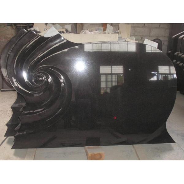 Absolute Black Granite Memorial Stones Slab Sawn Natural Split Face