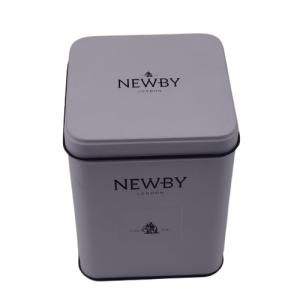 Buy cheap Customized Matt Varnish Square Tin Box With Hinged Lid Tea Tin Canister product