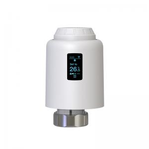 China Zigbee WiFi Smart Thermostat Programmable Thermostatic Radiator Valve Temp Controller on sale