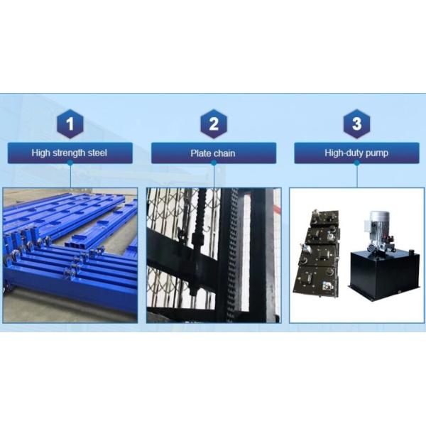 Heavy Duty Cargo Lift Table Hydraulic Guide Rail Cargo Elevator Lifting Platform