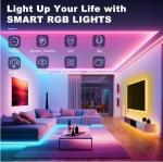 RGBIC 2700K - 6500K LED Strip Lights With Music Sync Timer Function
