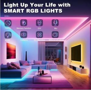 Buy cheap RGBIC 2700K - 6500K LED Strip Lights With Music Sync Timer Function product