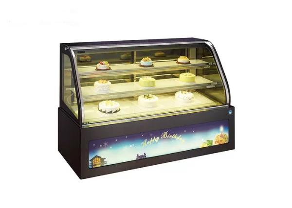 Quality Transparent Glass 1220mm 670W Cake Display Fridge for sale