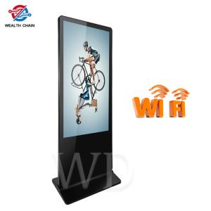 China 49 Inch 350 Cd/M2 Floor Standing Digital Signage , Stand Alone Digital Signage on sale