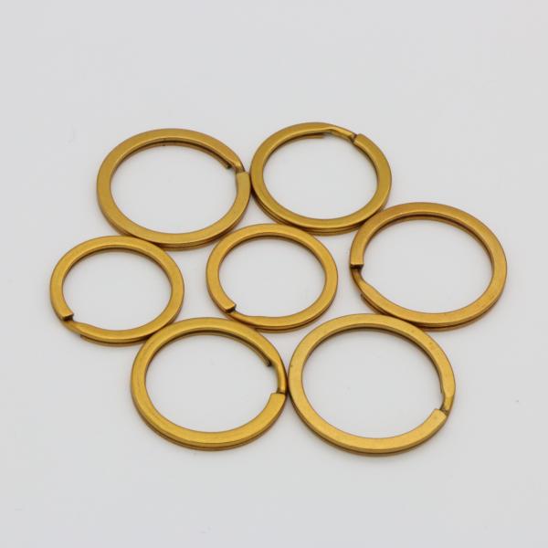Top Quality metal split key ring customized OEP antique gold iron key ring