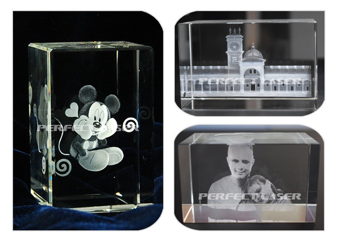 3D Laser Engraved Crystal Cube Color Machine For 3D Laser Engraving Glass Block Durable Laser Block Engraving Machine