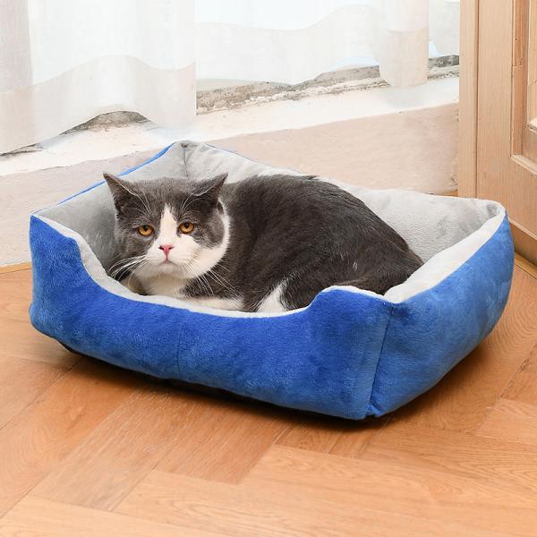 Quality Cozy Oxford Fabric Plush Calming Cat Bed Waterproof Multi Colors Different Size for sale