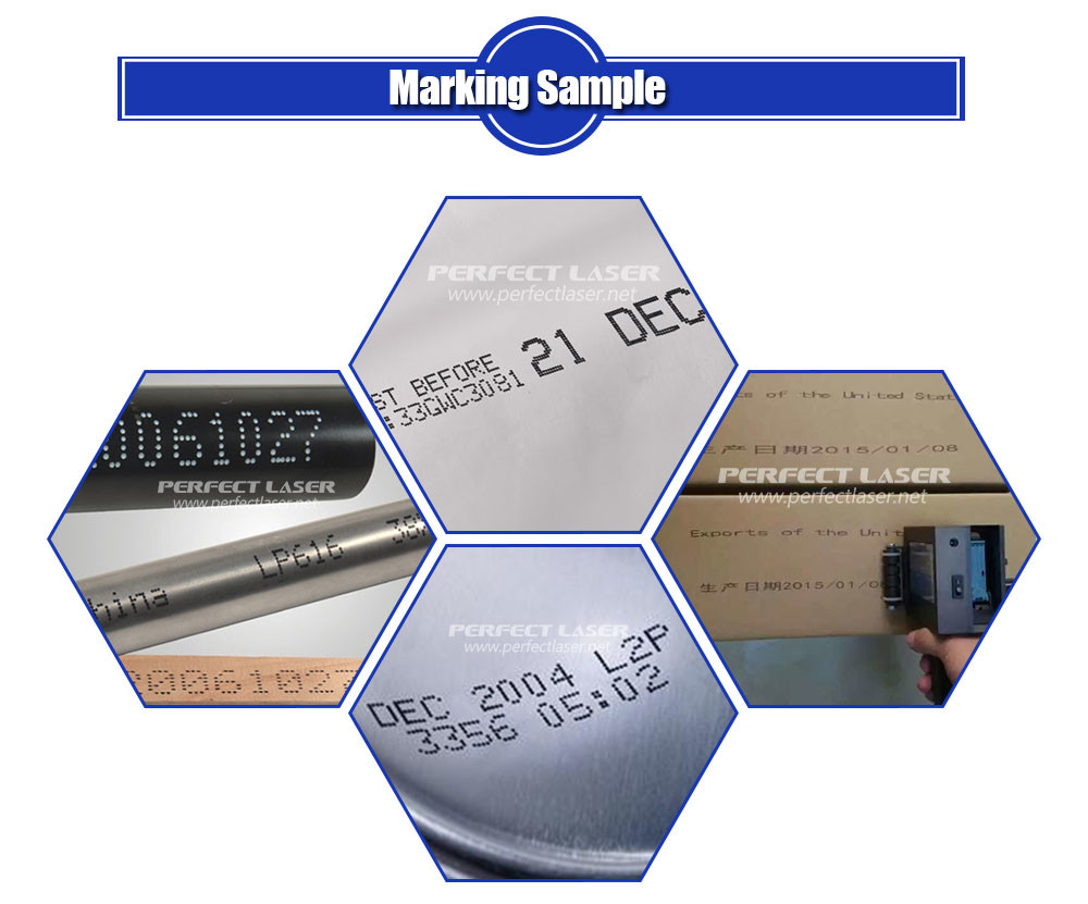Industrial Handheld Portable Inkjet Printer For Batch Code / Expiry Date / Bar Code / Qr Code
