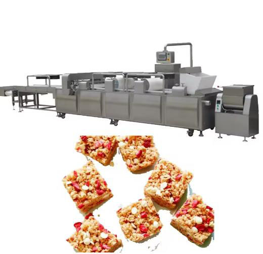 Cereal bar peanut bar making machine , cereal puffing machine