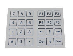 Buy cheap 24 Keys Dust Proof Industrial Membrane Keypad With Dot Matrix product