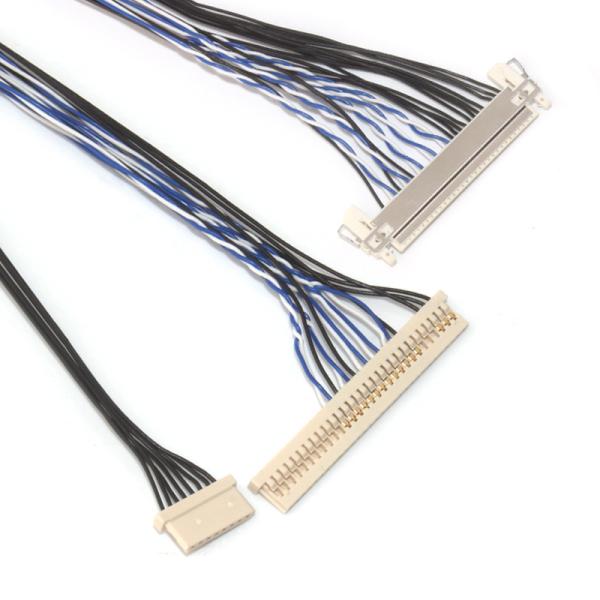 Quality 1mm/1.25mm LVDS LCD Cable JAE FI-X30HL To HRS Df14-30s-1.25c To Df14-8s-1.25c for sale
