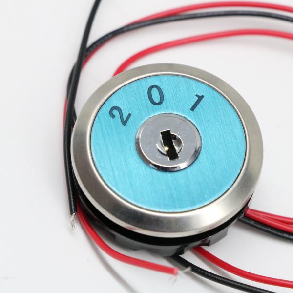 Quality Elevator Lock Button With Key 30mm Size for sale