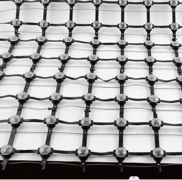 Quality Outdoor Programmable LED Mesh Curtain DMX512 Control For Building Media Decoration for sale