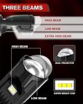 Front Auto Part Position Triple Light Beams LED Headlight with Projector