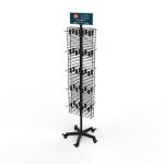 Shoe Display Rack Custom Metal Sock Display Rack Double Sided With Detachable