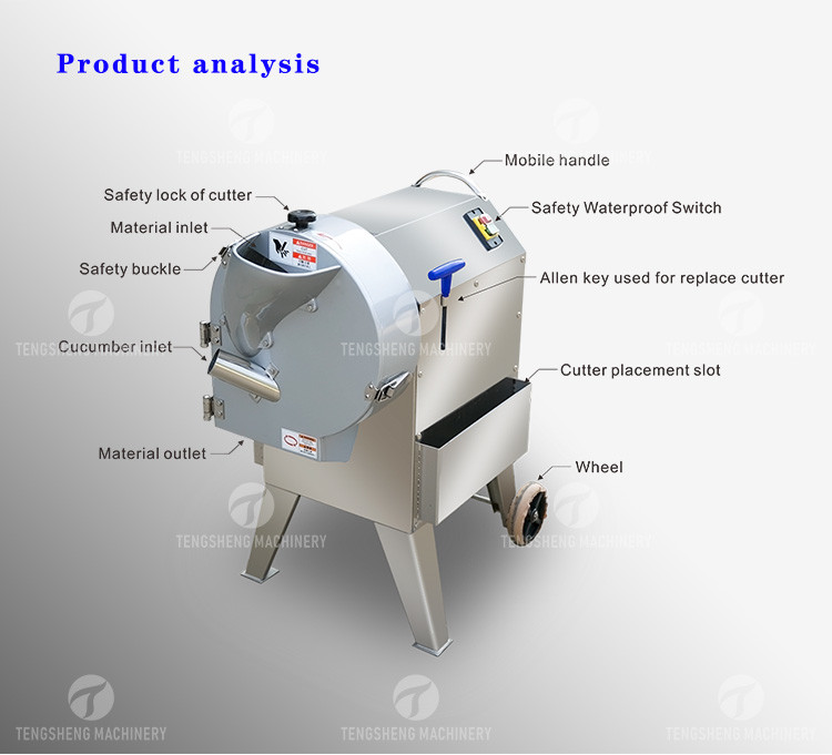 Steric Circle Knife Set Vegetable Processing Machine Potato Cutting Input Funnel