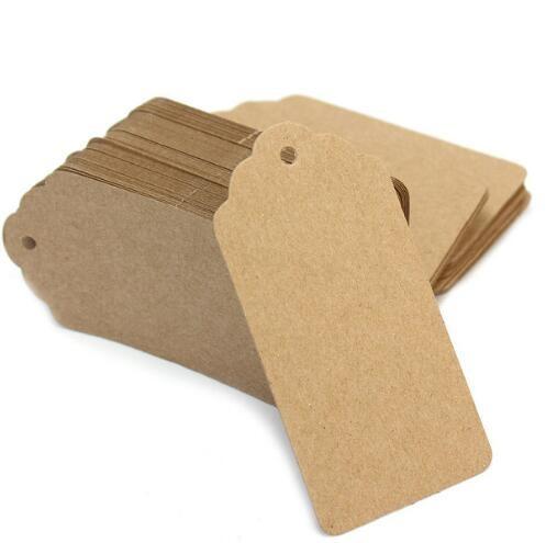 Quality Professional Custom Clothing Labels Brown Kraft Paper Clothing Hang Tags for sale