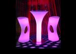 PE LED Illuminated Furniture Counter Led Bar Table IR Remote Control