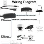 PoE Splitter with DC Output - 48V to 12V/9V/5V Step Down Power Over Ethernet